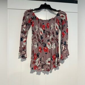 Hazel smocked floral top